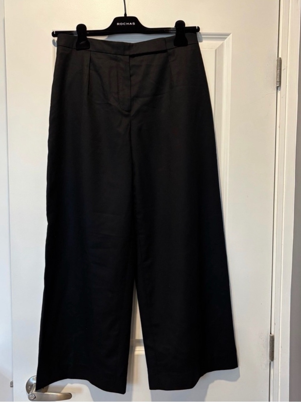 Carven Black Wide-Leg Trousers